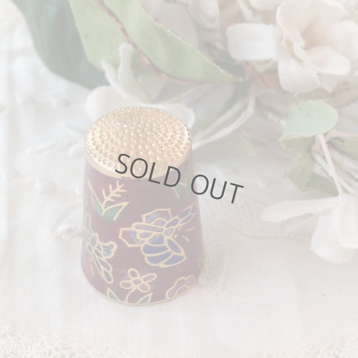 画像2: フランス シンブル 指貫 セット 陶器 (2)