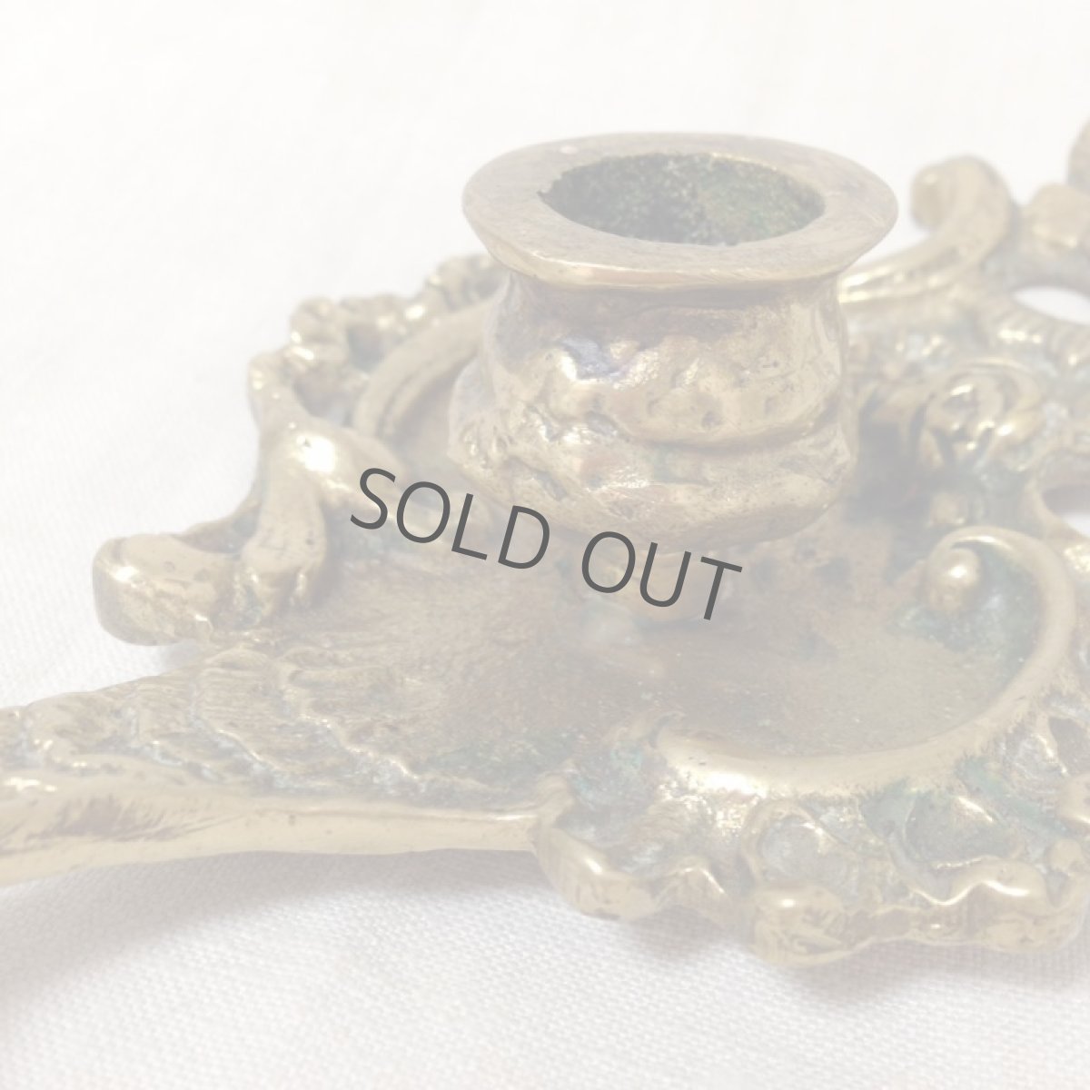 画像5: イギリス キャンドルホルダー バラ 花 レリーフ (5)