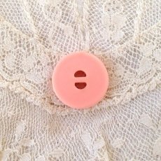 画像4: フランス プラスチック ボタン ピンク (4)