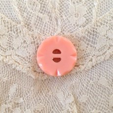 画像3: フランス プラスチック ボタン ピンク (3)