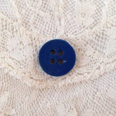画像4: フランス プラスチック ボタン ４つセット 紺 (4)