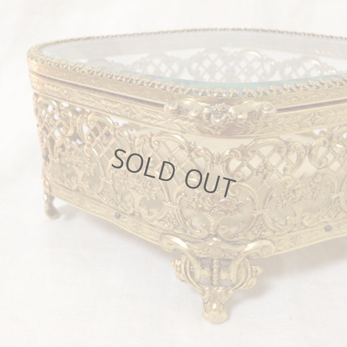 画像4: イギリス ジュエリーBOX 薔薇 小花 (4)