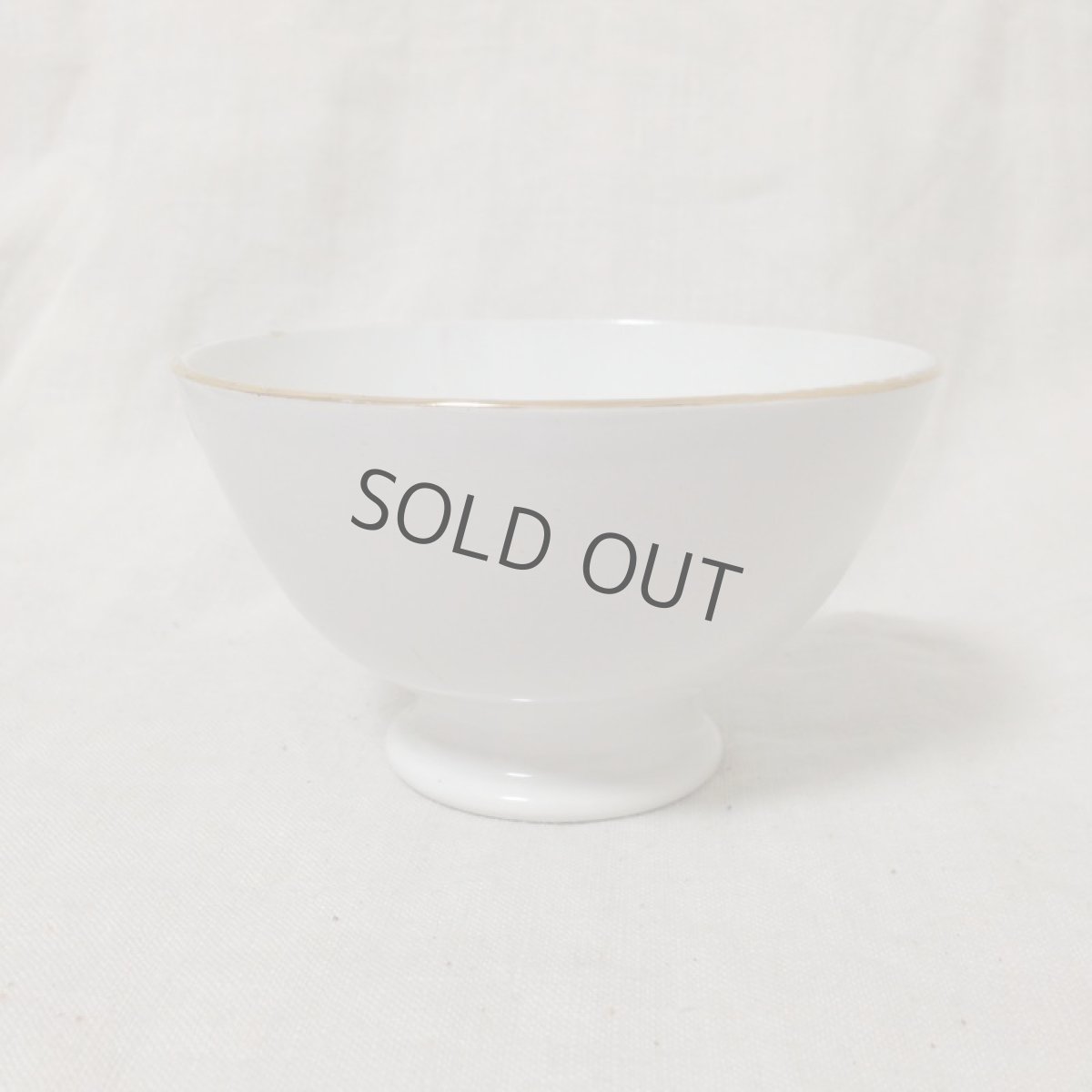 画像4: フランス カフェオレボウル 薔薇 金彩 (4)