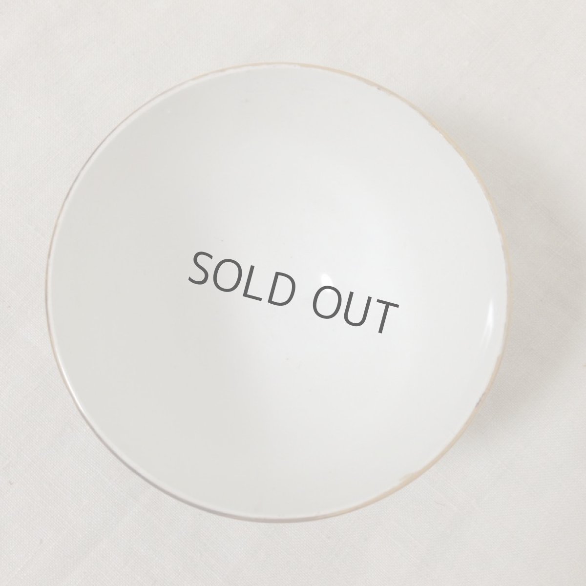 画像6: フランス カフェオレボウル 薔薇 金彩 (6)