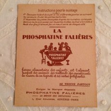 画像3: フランス 広告 カード LA PHOSPHATINE FALIÈRES 女性と綿 (3)