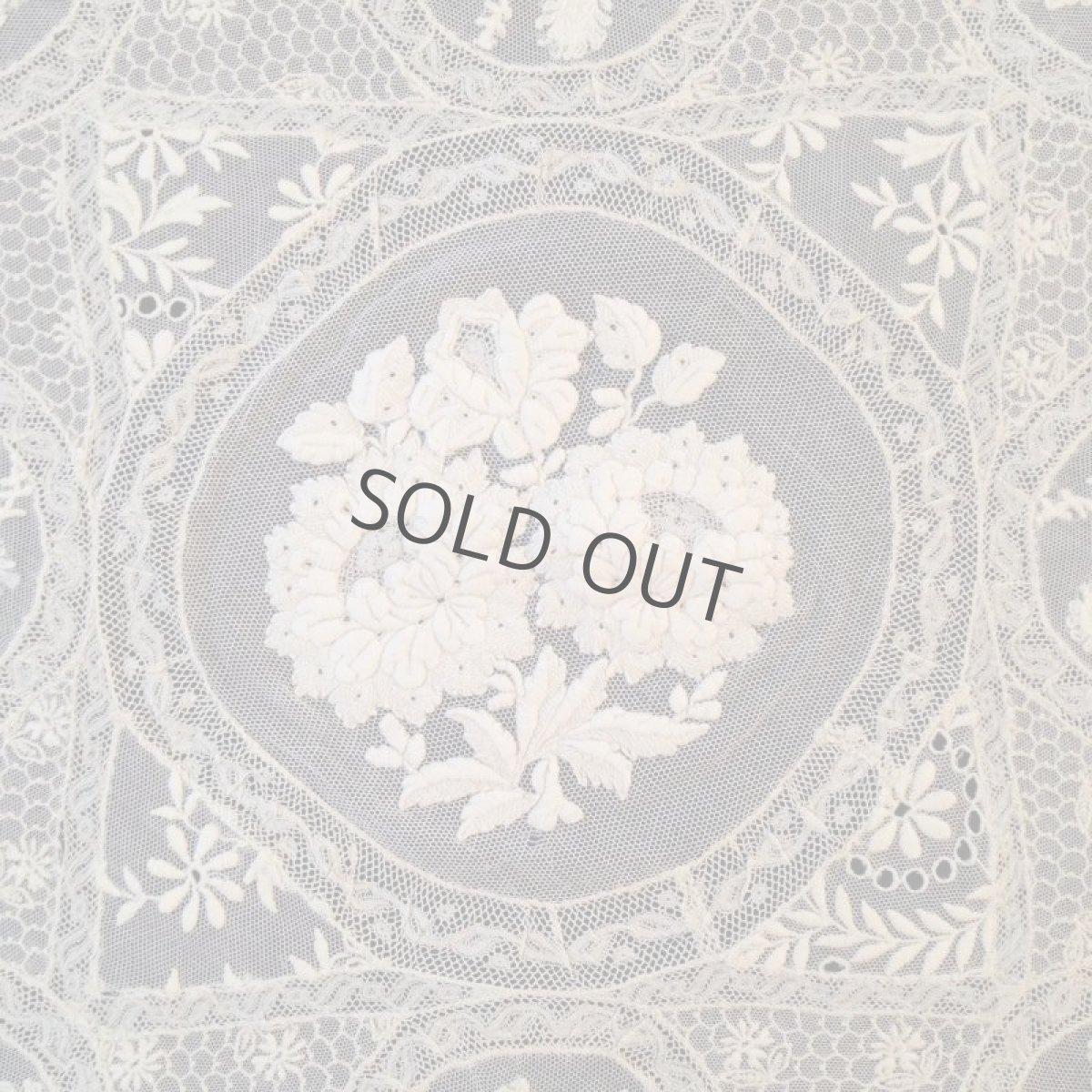 画像12: フランス レース 四角 花 刺繍 生成 (12)