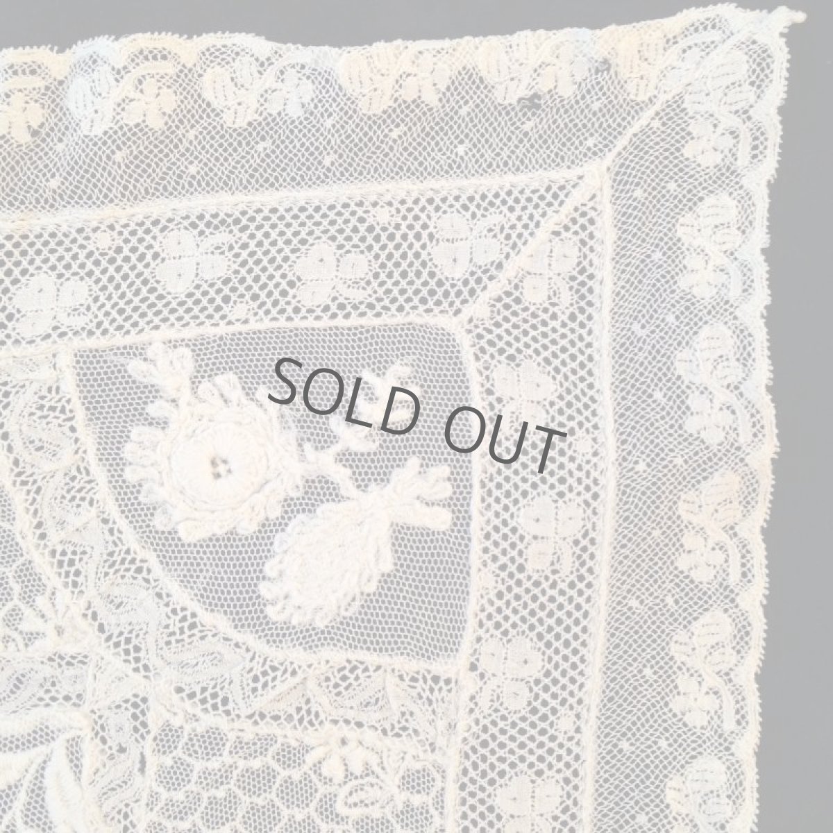 画像9: フランス レース 四角 花 刺繍 生成 (9)