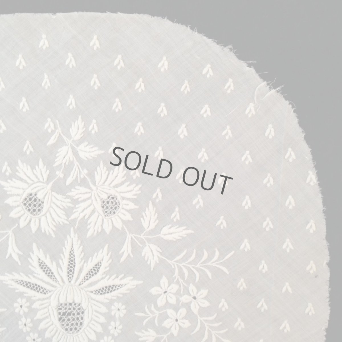 画像3: ボネ レース 端切れ 花 白 (3)