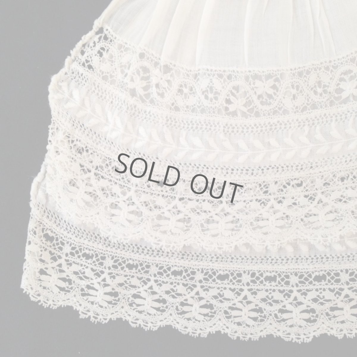 画像2: レース ジャボ 植物モチーフ パーツ (2)