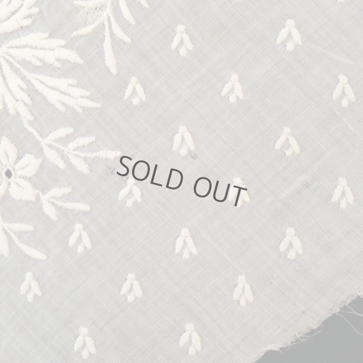 画像8: ボネ レース 端切れ 花 白 (8)