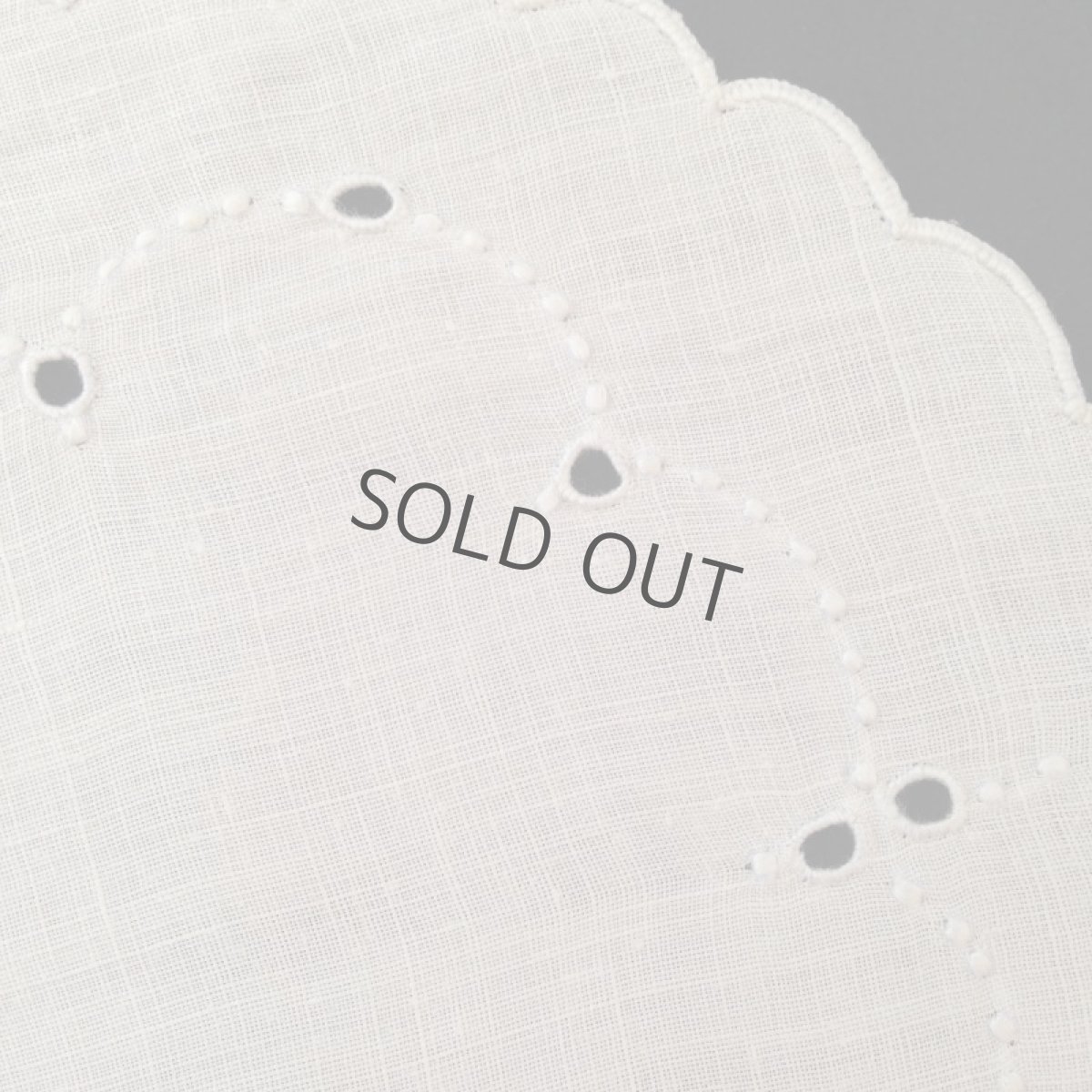 画像6: レース ドイリー 円 手刺繍 白 スカラップ (6)