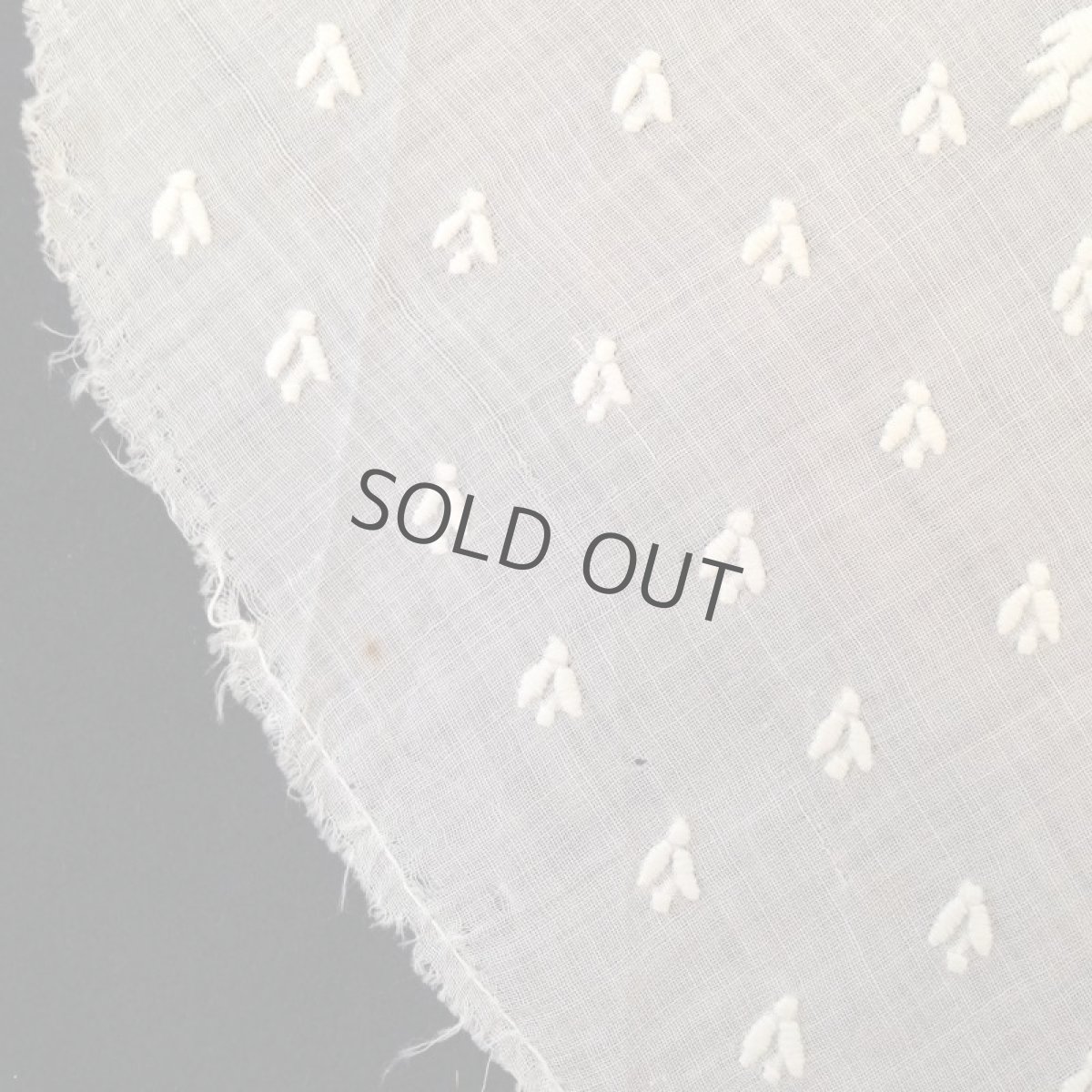 画像9: ボネ レース 端切れ 花 白 (9)