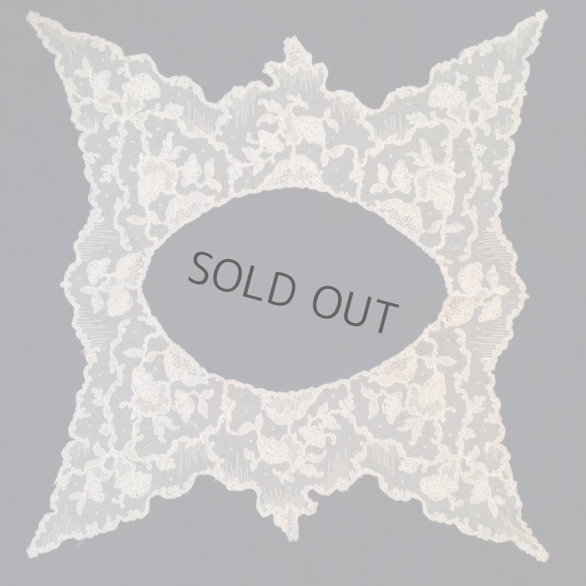 画像2: 襟 レース ヴィクトリアン ベージュ スカラップ (2)