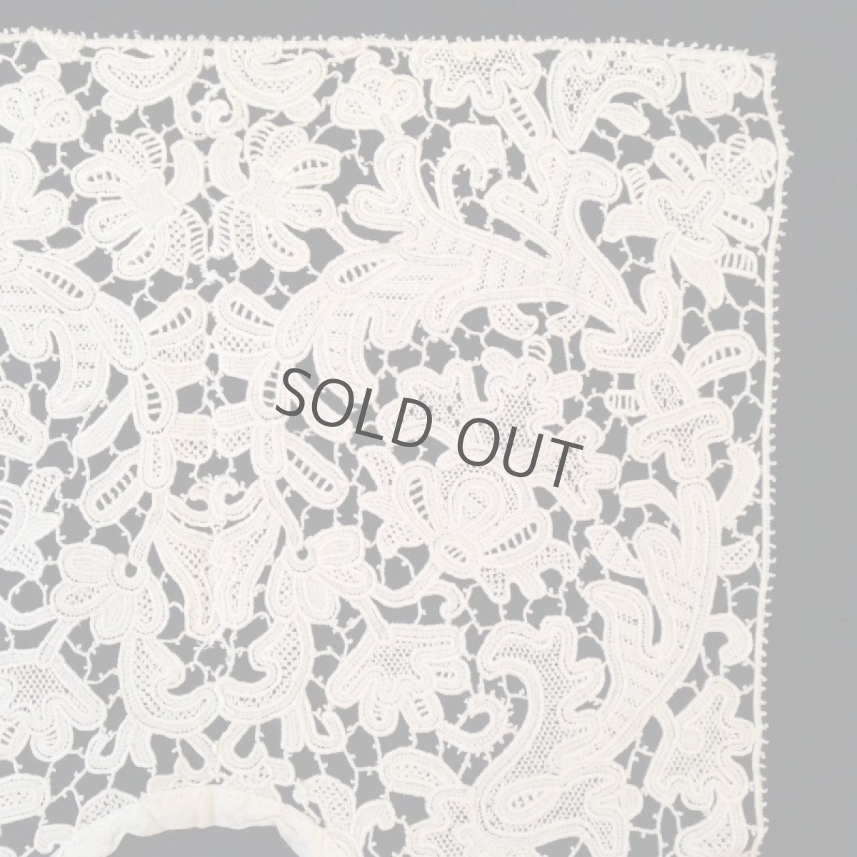 画像4: 襟 レース 生成り 植物モチーフ (4)