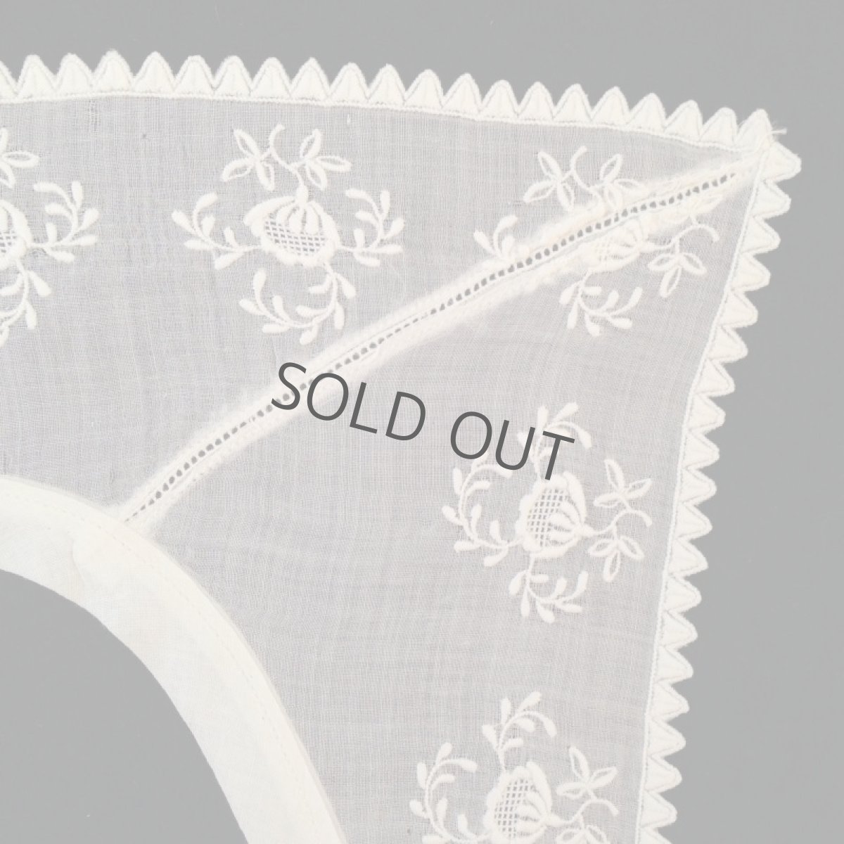 画像4: 襟 レース 白 花 スカラップ (4)