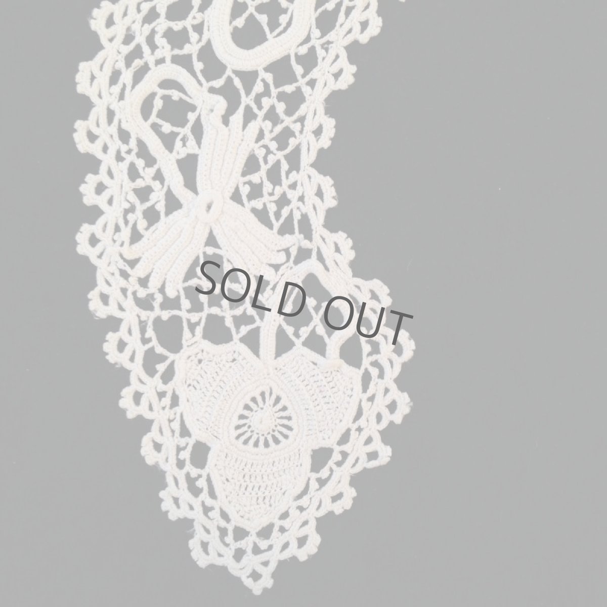 画像2: 襟 レース 白 手編み スカラップ (2)