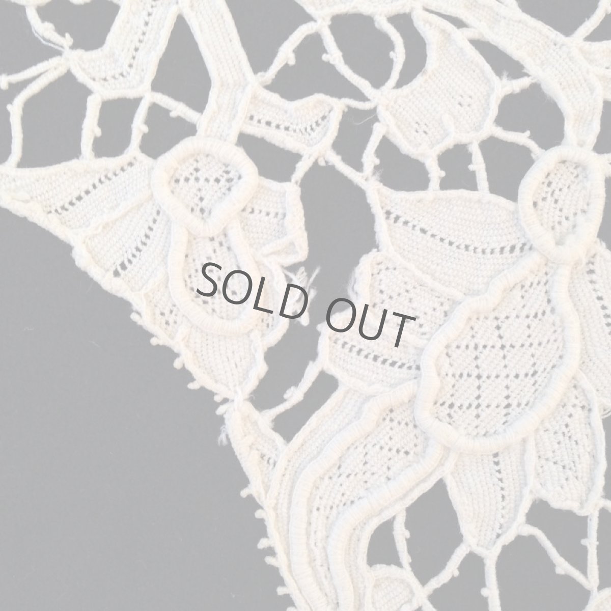 画像8: 襟 レース 生成り 植物モチーフ (8)