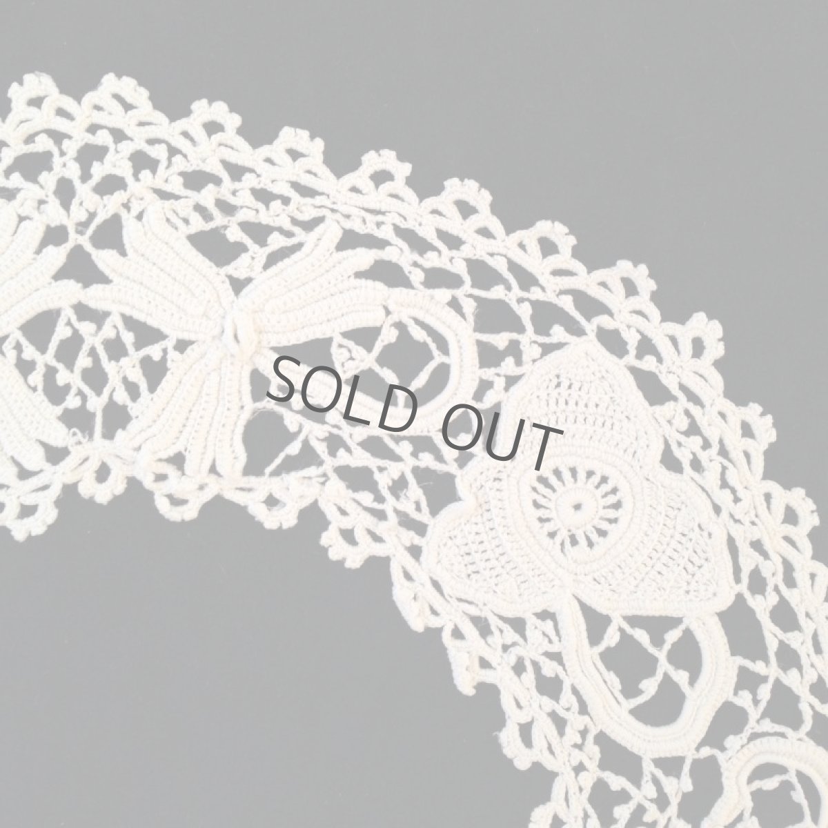画像4: 襟 レース 白 手編み スカラップ (4)