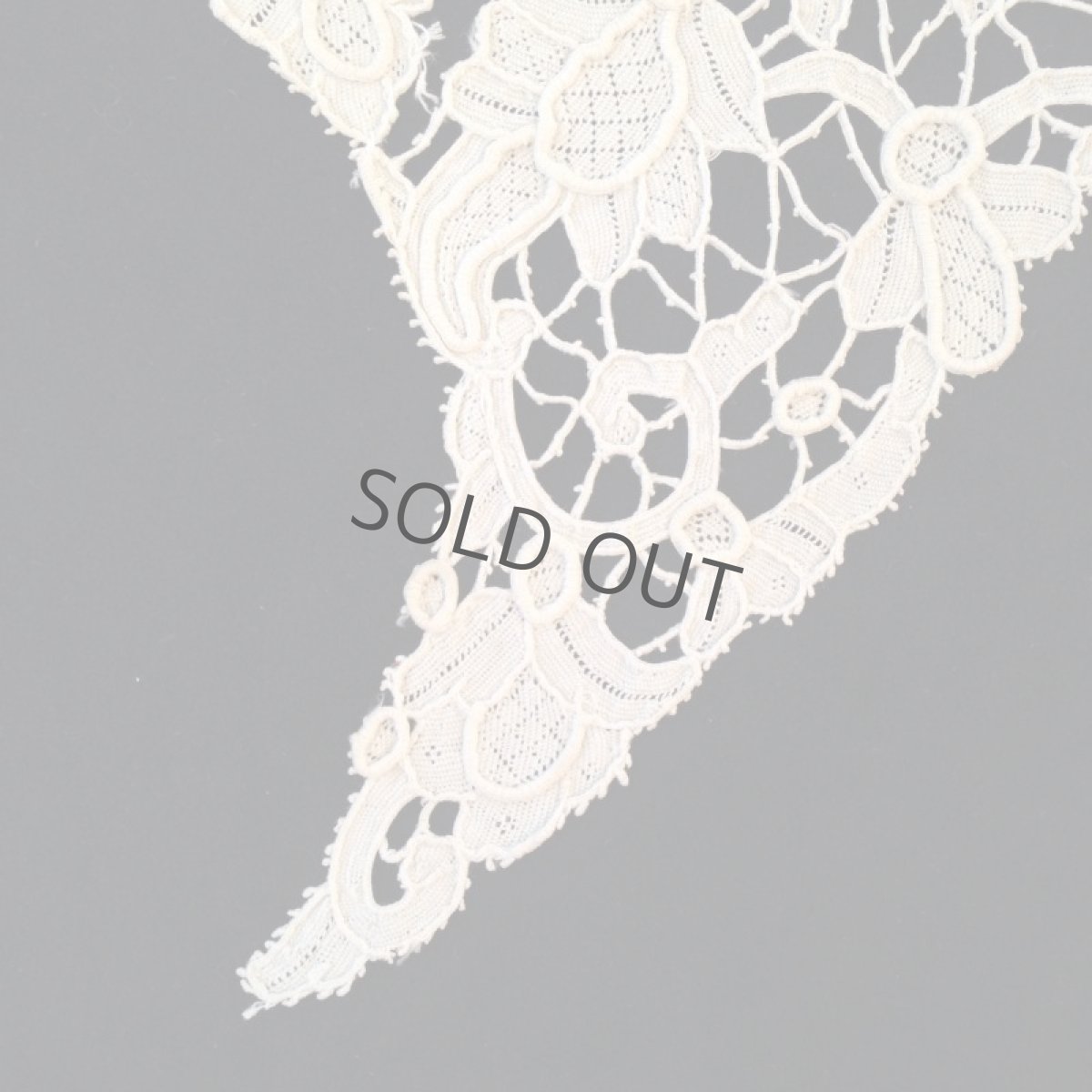 画像7: 襟 レース 生成り 植物モチーフ (7)