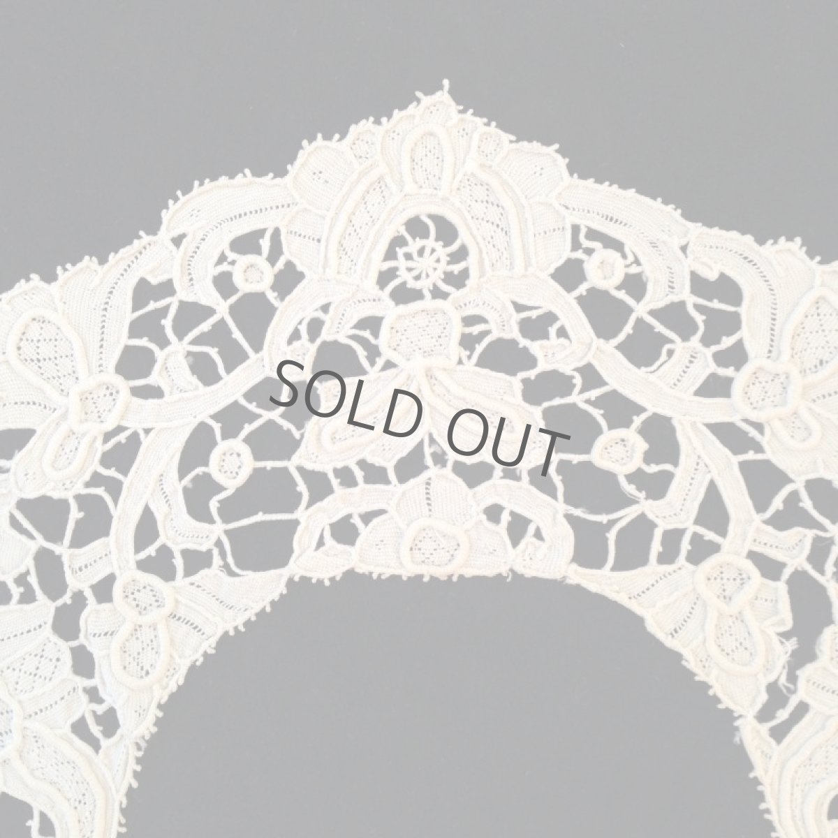 画像5: 襟 レース 生成り 植物モチーフ (5)