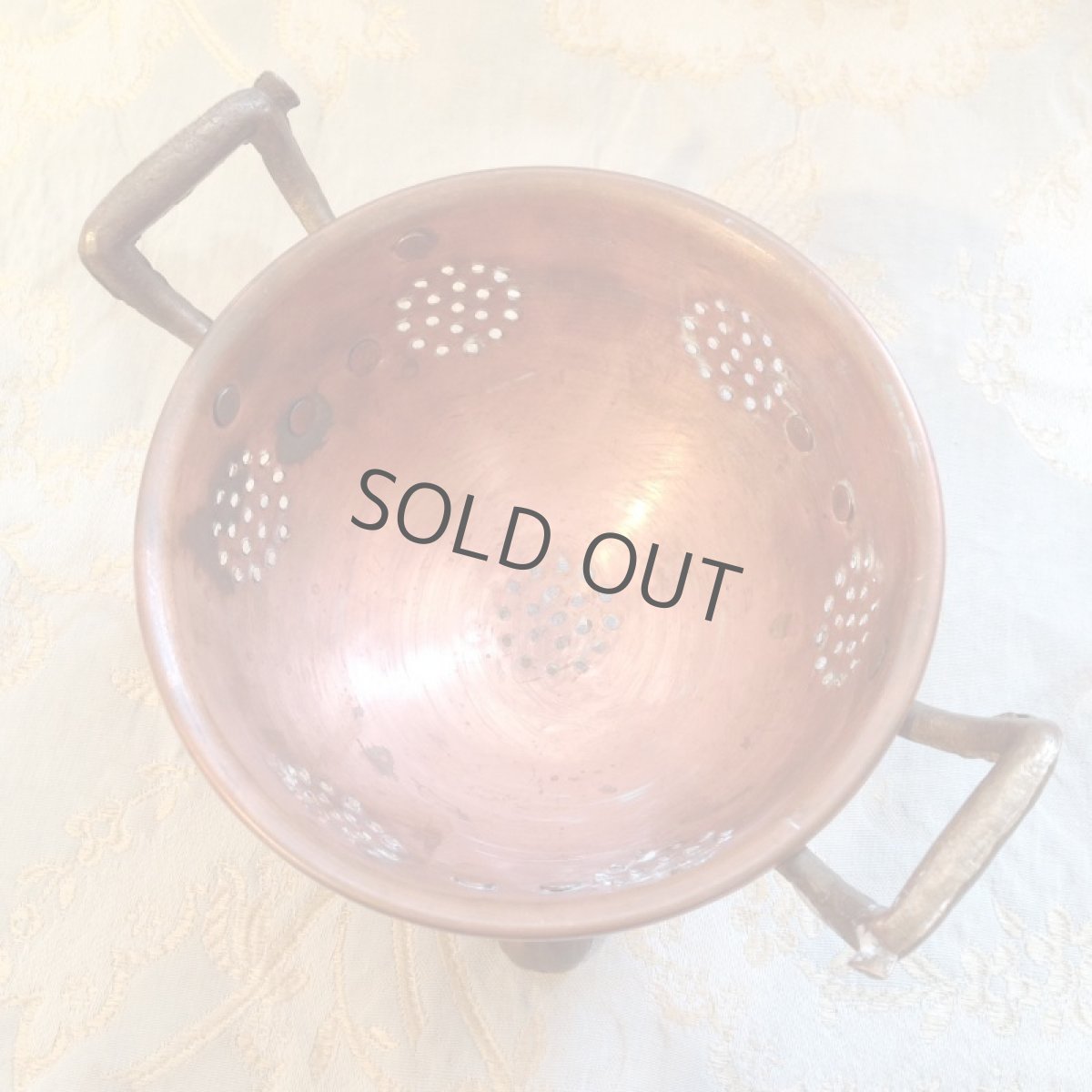 画像5: キッチン雑貨 珍しい小さなミニコランダー 銅 (5)