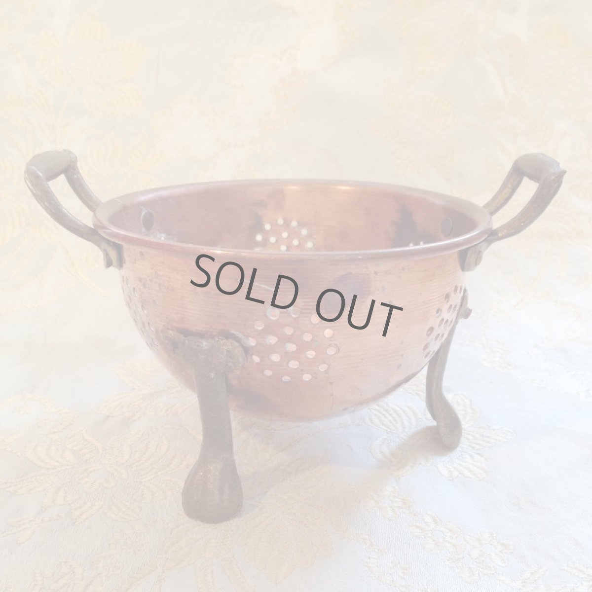 画像3: キッチン雑貨 珍しい小さなミニコランダー 銅 (3)