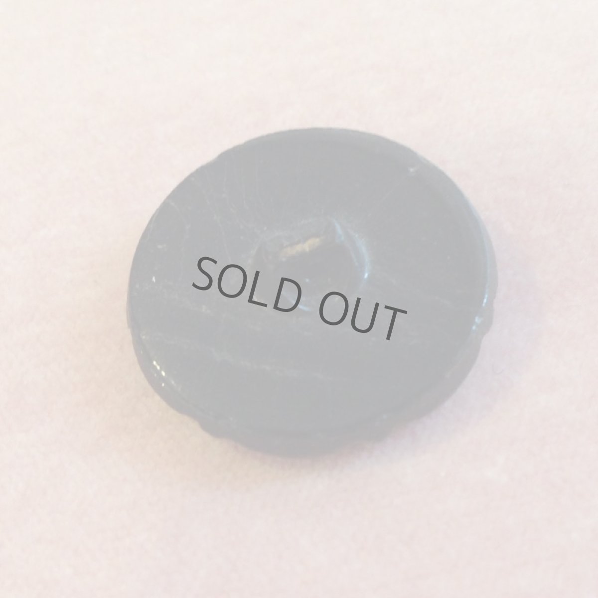 画像2: ガラス ボタン ヴィクトリアン 黒 金 (2)