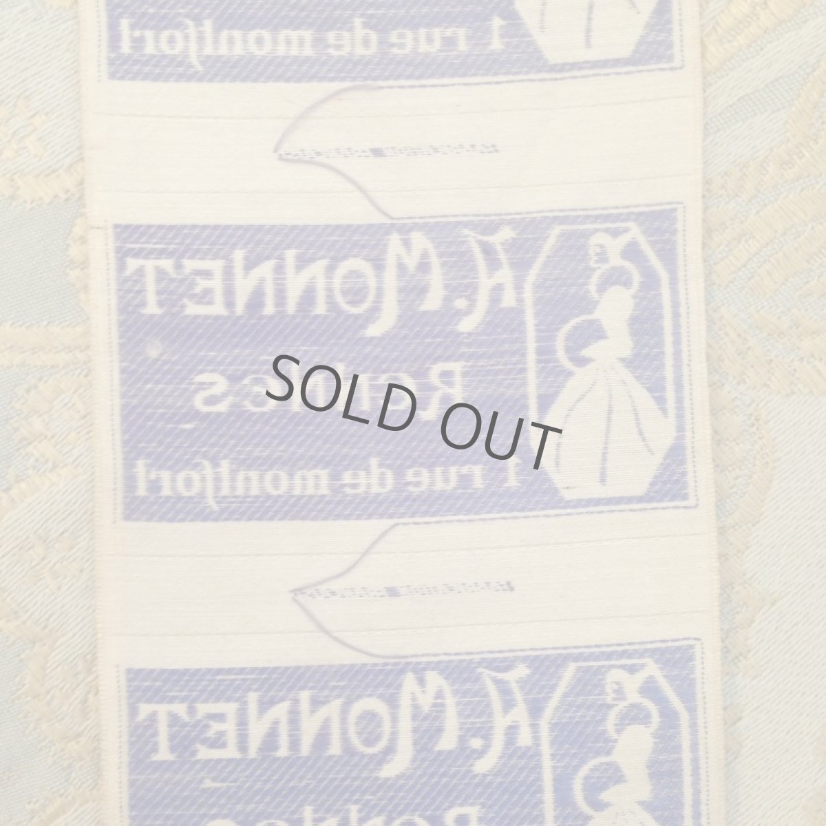 画像3: ＊完売＊ 手芸用品 布タグ 白地にブルーグレー ３枚セット (3)