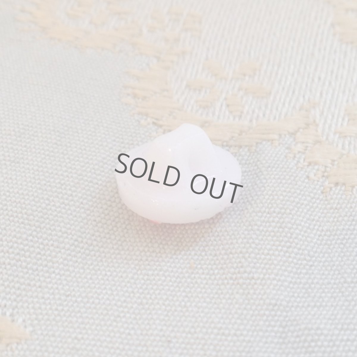 画像2: ガラス ボタン ピンク 鳥 (2)