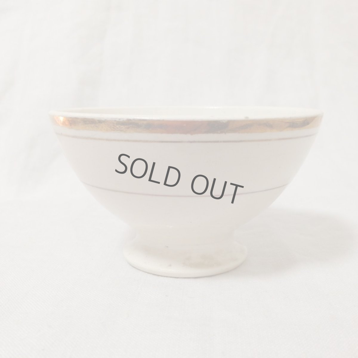 画像3: カフェオレボウル  金彩 ライン  サンアマン クリームゴールド (3)