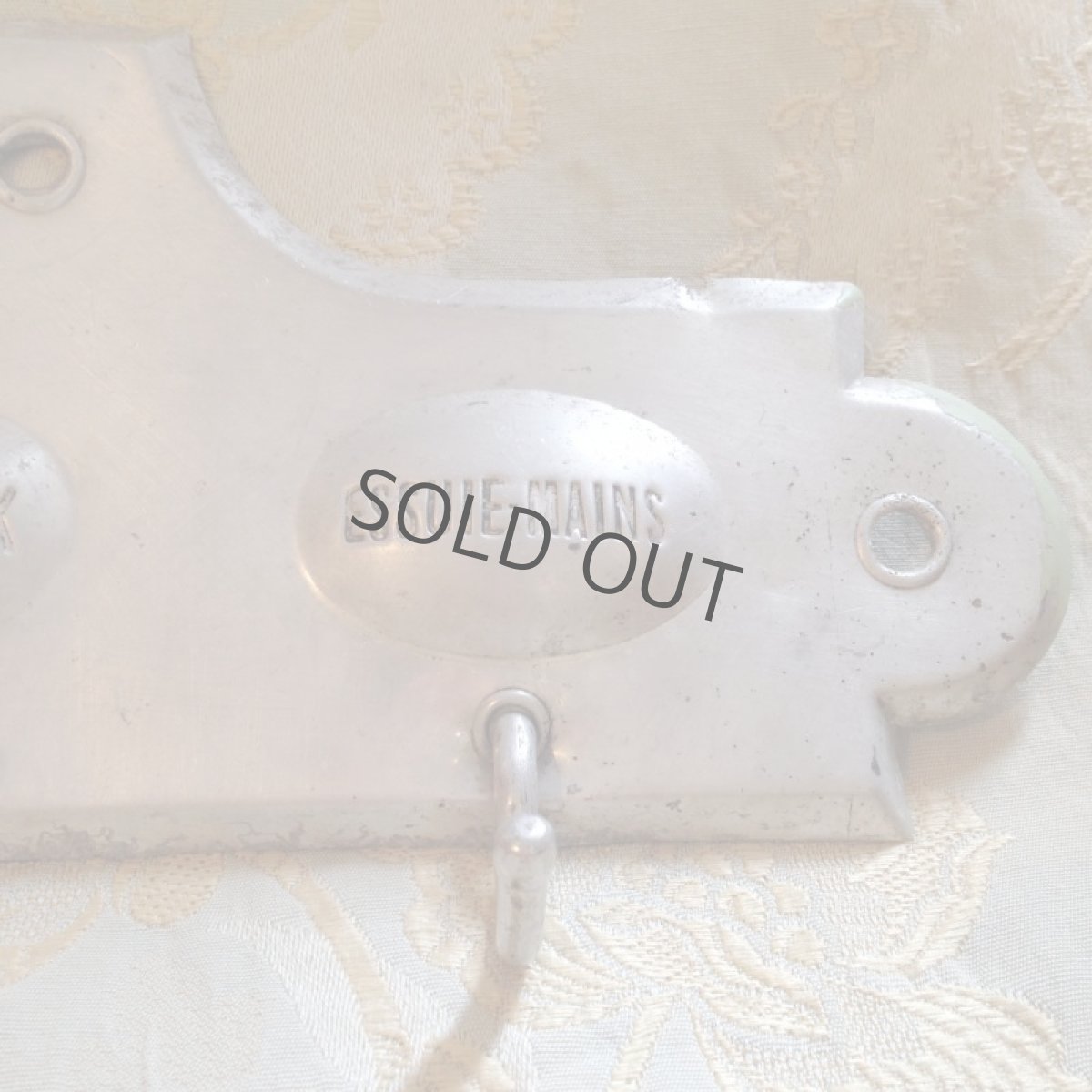 画像6: キッチン雑貨 クロス掛け 犬 エンボス アルミ製 (6)