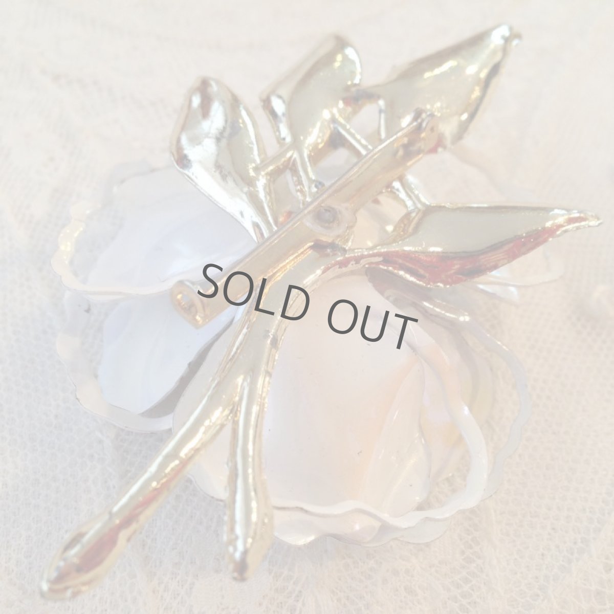 画像4: ＊ブローチ エナメル 花 オーロラ (4)