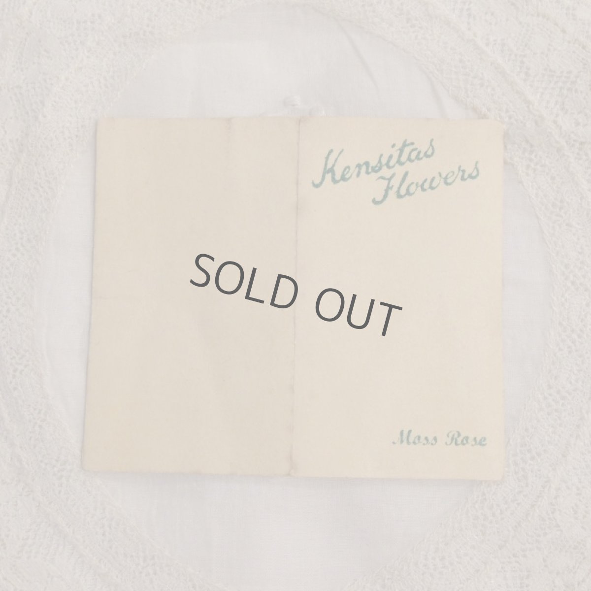 画像2: 広告 シガレットカード シルク刺繍 MOSS ROSE (2)