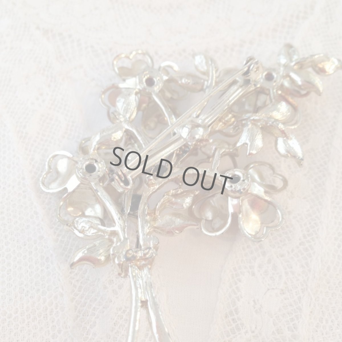 画像4: ブローチ ゴールド 花 CORO (4)