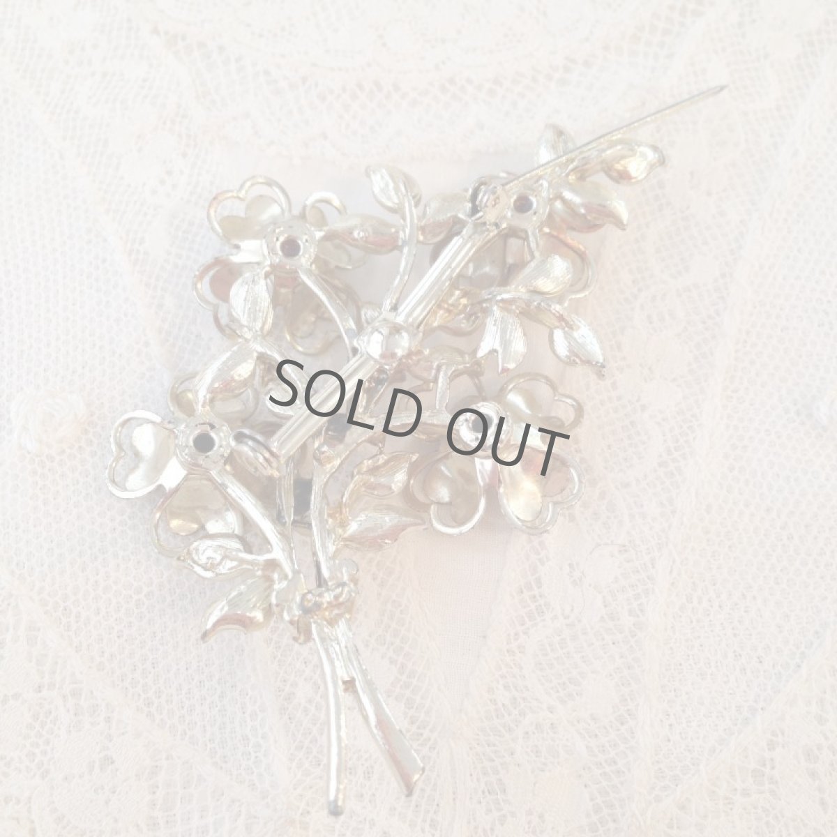 画像5: ブローチ ゴールド 花 CORO (5)