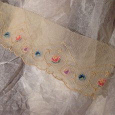 画像4: 手芸用品  はぎれレース 手刺繍 プチポワン (4)