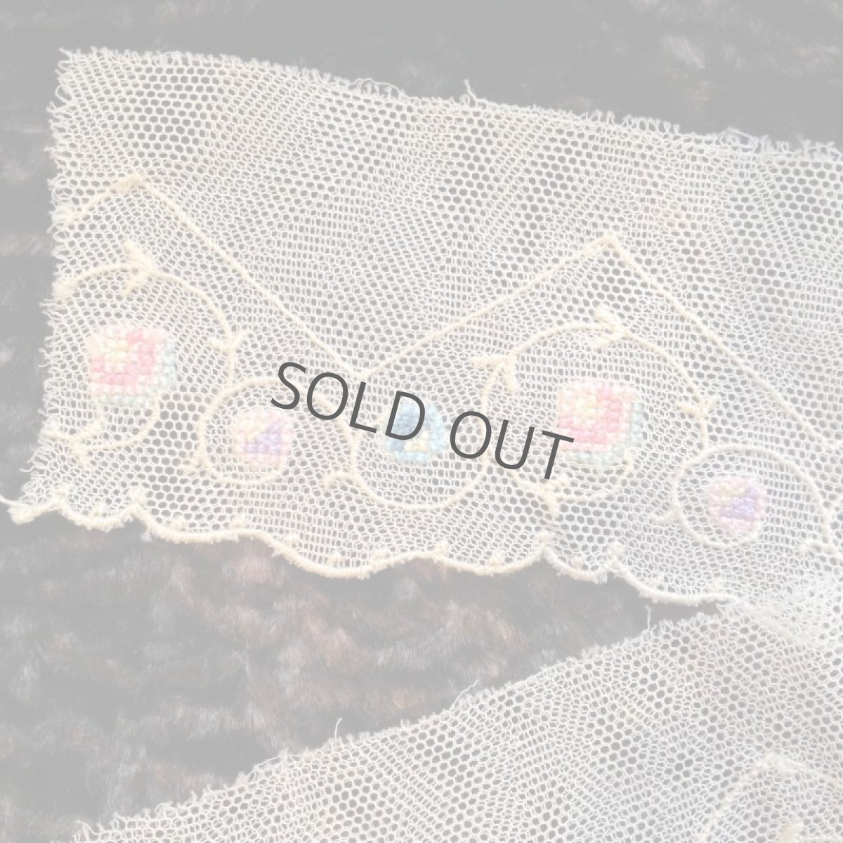 画像3: 手芸用品  はぎれレース 手刺繍 プチポワン (3)