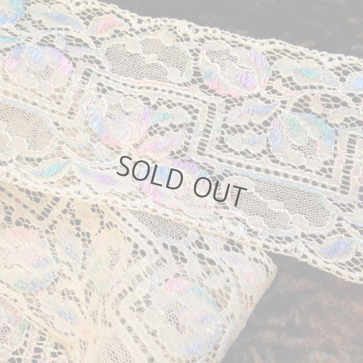 画像5: 手芸用品  はぎれレース 刺繍 生成り (5)