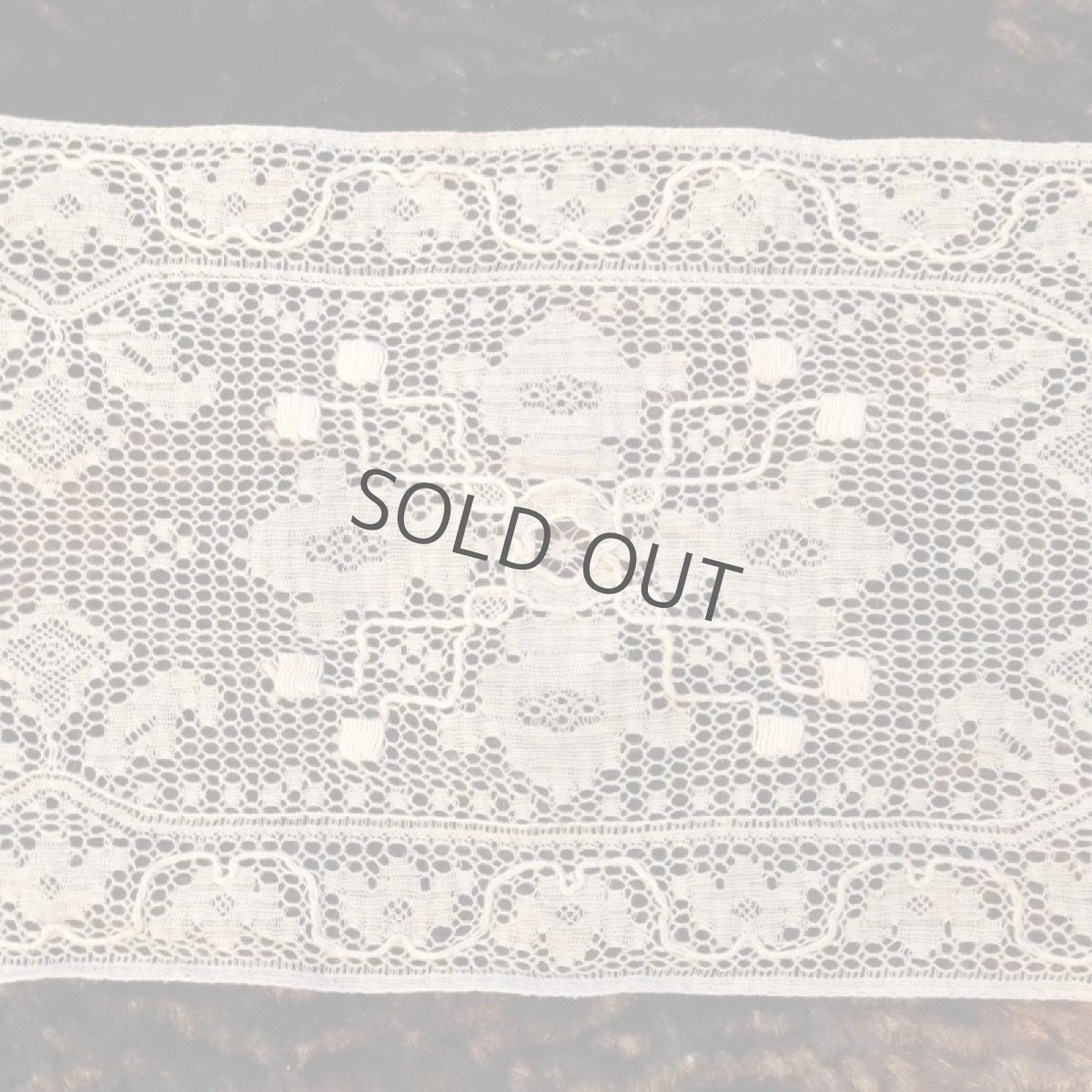 画像4: 手芸用品  はぎれレース コットンネットレース 生成り (4)