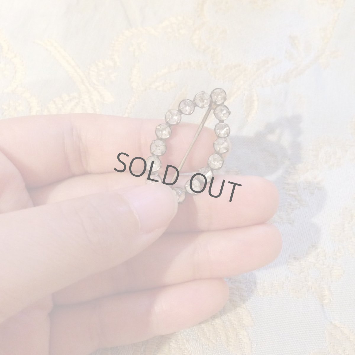 画像3: ファッション小物 バックル ラインストーン アーモンド形 (3)