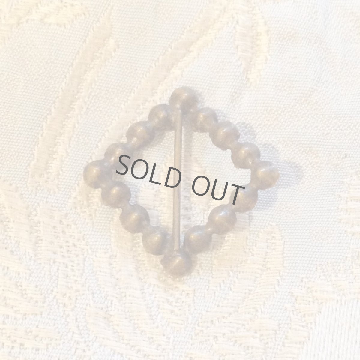 画像2: ファッション小物 バックル ラインストーン ダイヤ形 (2)