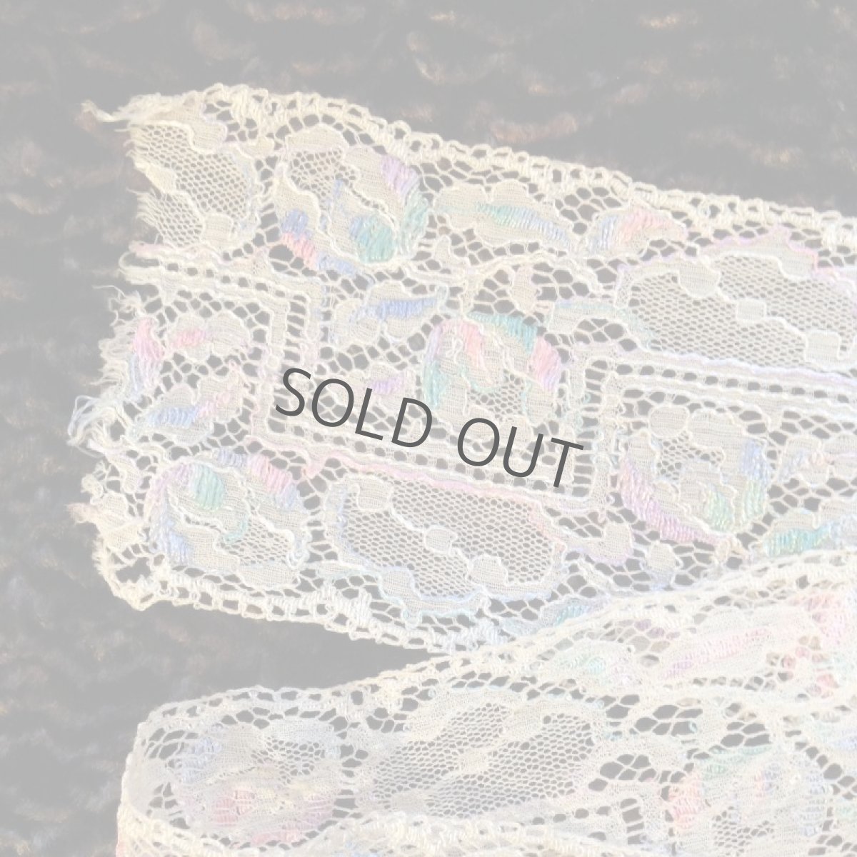 画像2: 手芸用品  はぎれレース 刺繍 生成り (2)