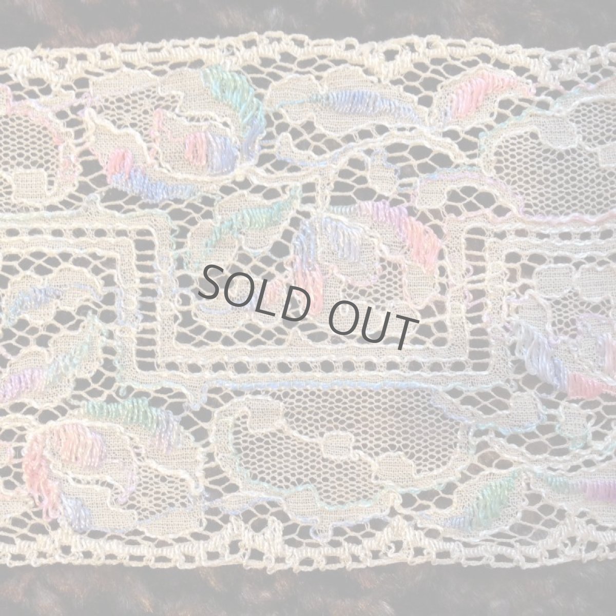 画像4: 手芸用品  はぎれレース 刺繍 生成り (4)