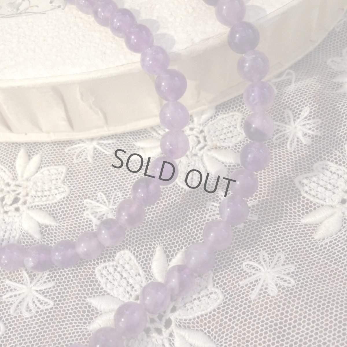 画像3: ネックレス パープル 丸ビーズ (3)