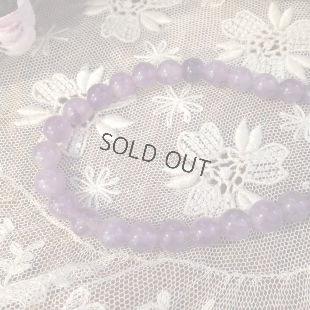 画像2: ネックレス パープル 丸ビーズ (2)