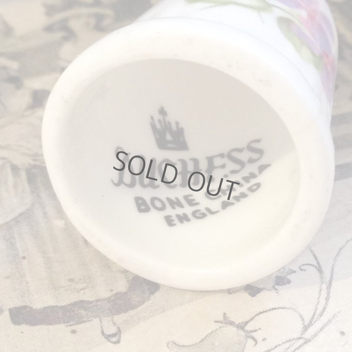 画像5: 手芸用品 シンブル 陶器 スミレ DUCHESS ※傷みあり (5)