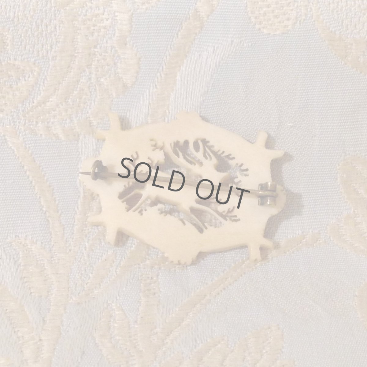 画像2: ブローチ 鹿 (ツノ) (2)