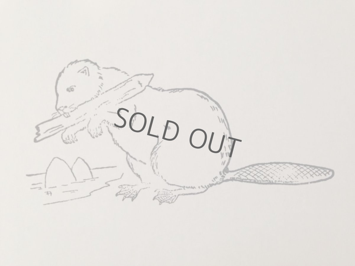 画像3: スタンプ 動物 ビーバー (3)