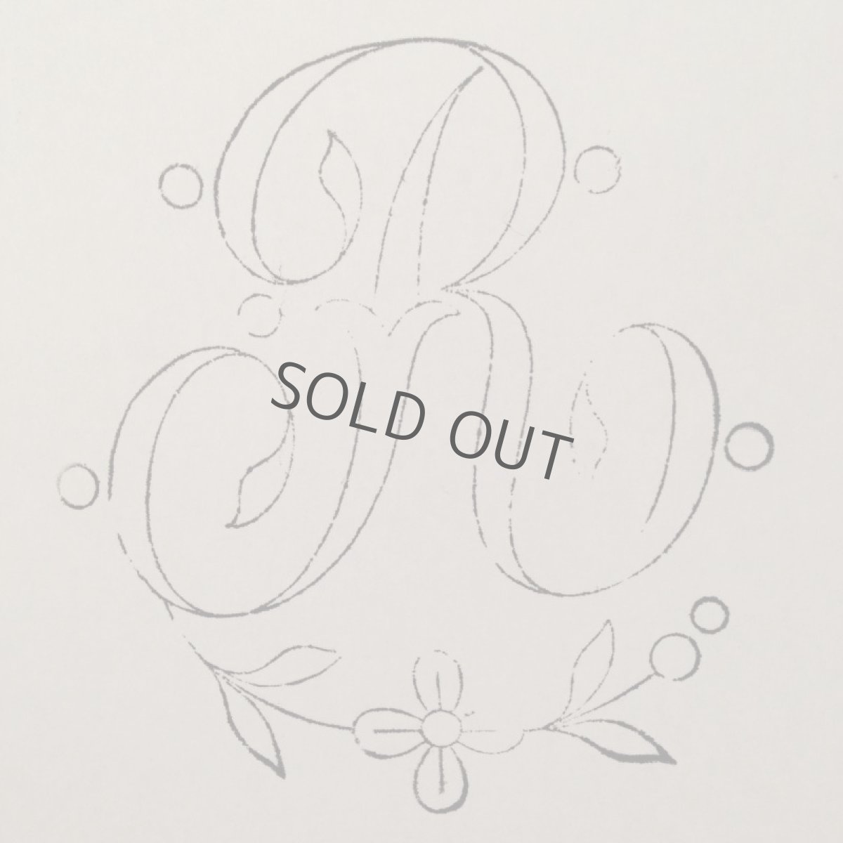 画像3: スタンプ モノグラム 花文字 R (3)