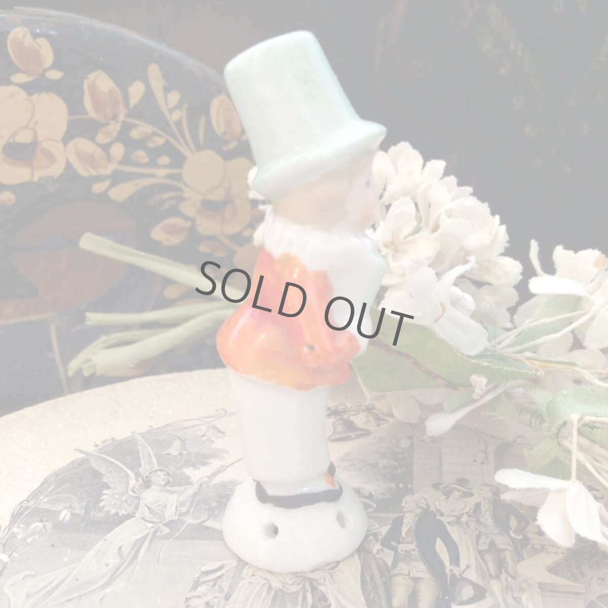 画像2: ピンクッションドール 男の子 オレンジ色のお洋服 (2)